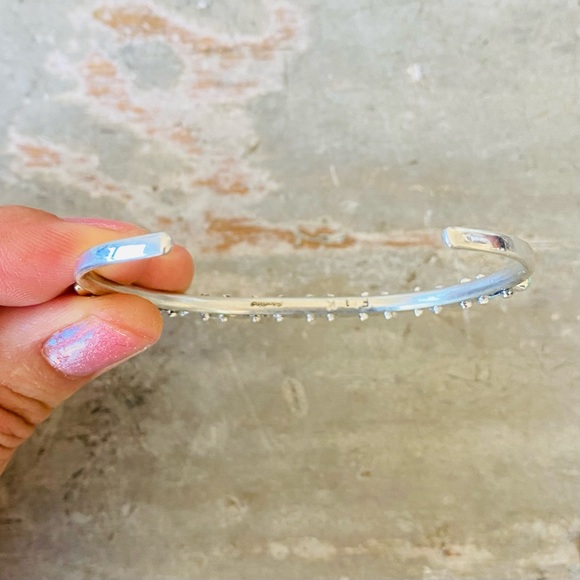 SOLD ♥️ Zuni ♥️ Elvira Kiyite Sterling Silver & Turquoise Stacker Cuff - Picture 7 of 15